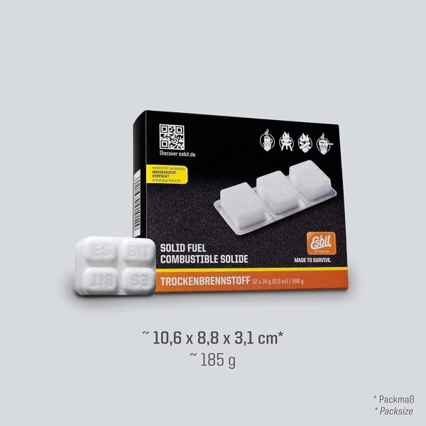 Esbit Fuel Tablets 12 Pack Smokeless Camping Fuel-3
