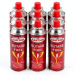 Gas One 8oz Butane Canister Camping Fuel Self Sealing-0