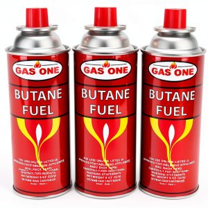 GasOne 8oz Camping Fuel 4 Pack Self Sealing Butane Canisters-0