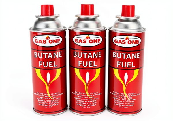 GasOne 8oz Camping Fuel 4 Pack Self Sealing Butane Canisters-0
