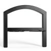 HXJLJY Wrought Iron Fireplace Tool Set Black Modern Design-4