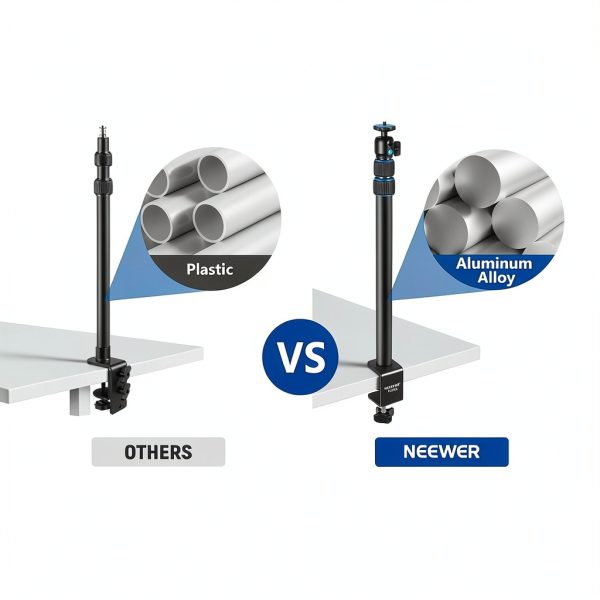 NEEWER Telescopic Tripod Stand Camera Mount-5