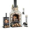 FEED GARDEN Fireplace Tool Set Wrought Iron-2
