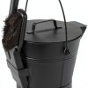 Fireplace Ash Bucket Pure Garden Metal Wood-0