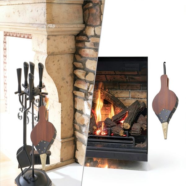 Brown Wood Fireplace Bellows by Gtongoko-5