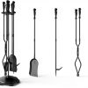 Fire Beauty Fireplace Tool Set Ergonomic Design-3