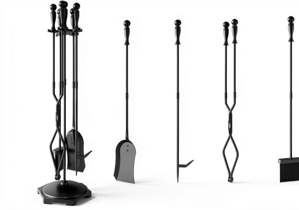 Fire Beauty Fireplace Tool Set Ergonomic Design-3