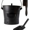 Fireplace Ash Bucket Pure Garden Metal Wood-1