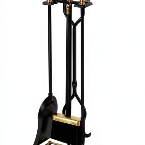 FEED GARDEN Fireplace Tool Set Wrought Iron-0