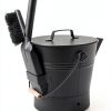 Fireplace Ash Bucket Pure Garden Metal Wood-3