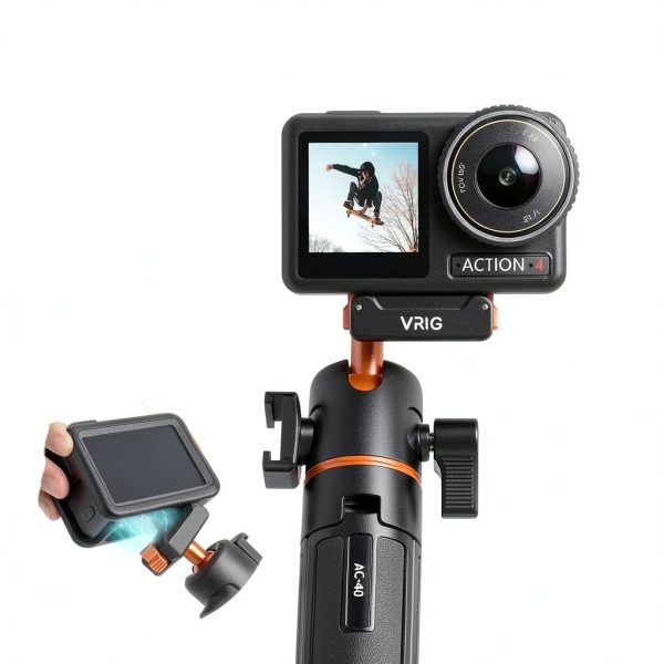 Mini Extension Rod VRIG Tripod 360 Ball Head-1