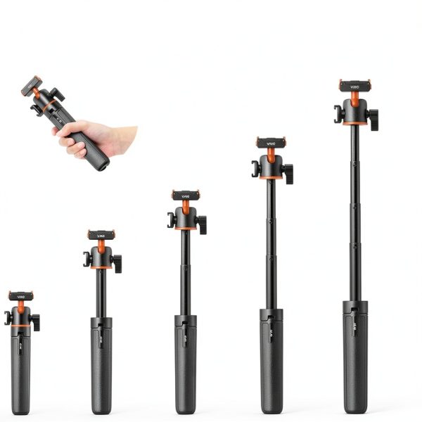 Mini Extension Rod VRIG Tripod 360 Ball Head-6