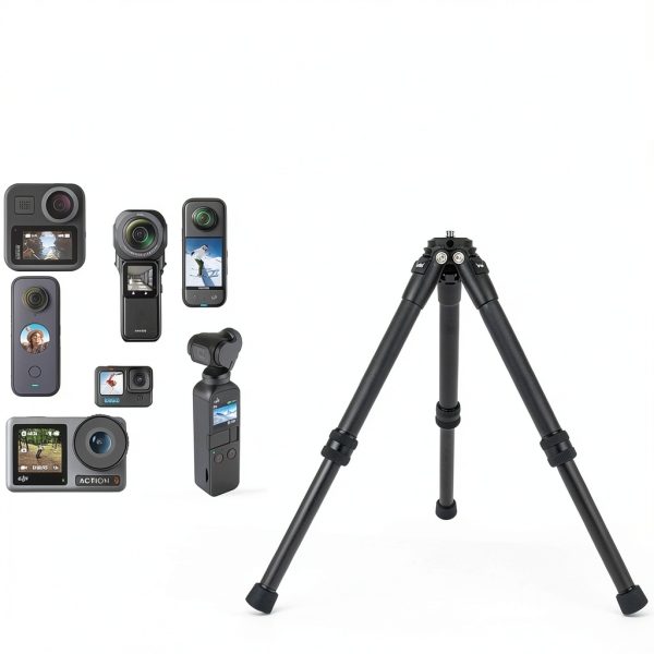 Brave Heart Carbon Fiber Tripod for Action Cameras Adjustable Mini-4