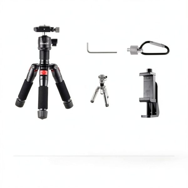 Mini Tripod NEEWER TP AAM521 Black Aluminum 19.7 Inch Adjustable Stand-8