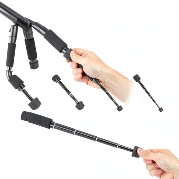 Mini Tripod NEEWER TP AAM521 Black Aluminum 19.7 Inch Adjustable Stand-3