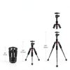 Desktop Mini Tripod NEEWER TP-AAM521 Aluminum Adjustable Ball Head-2