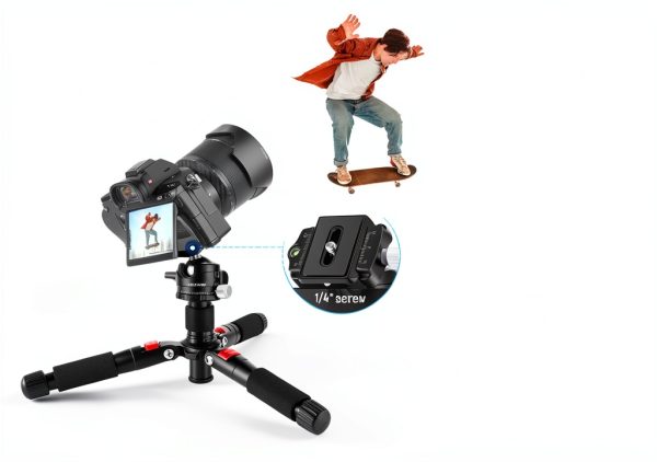 Desktop Mini Tripod NEEWER TP-AAM521 Aluminum Adjustable Ball Head-1