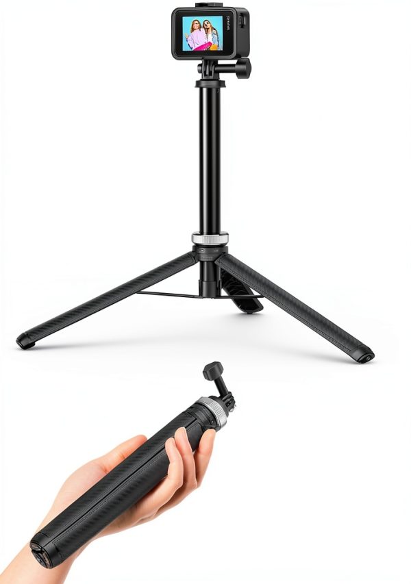 AKASO Selfie Stick Tripod 160cm Flexible 3‑Way Pole-0