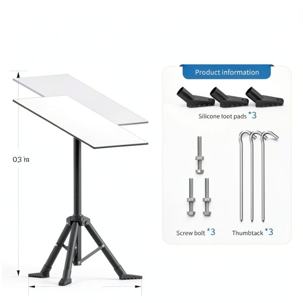 Hugener Starlink Tripod Mount Steel 110lb Adjustable Height-1