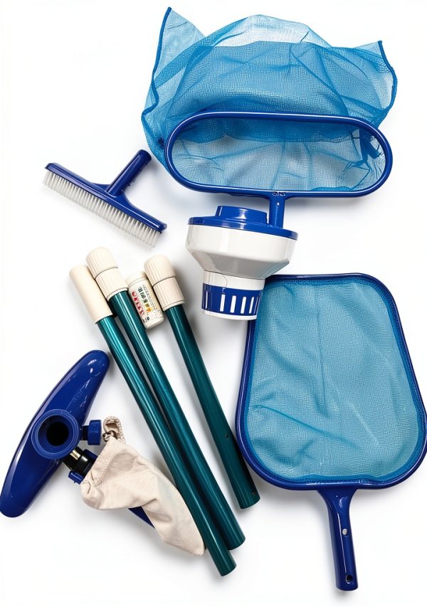 FibroPool Above Ground Pool Maintenance Kit with Telescoping Pole-0