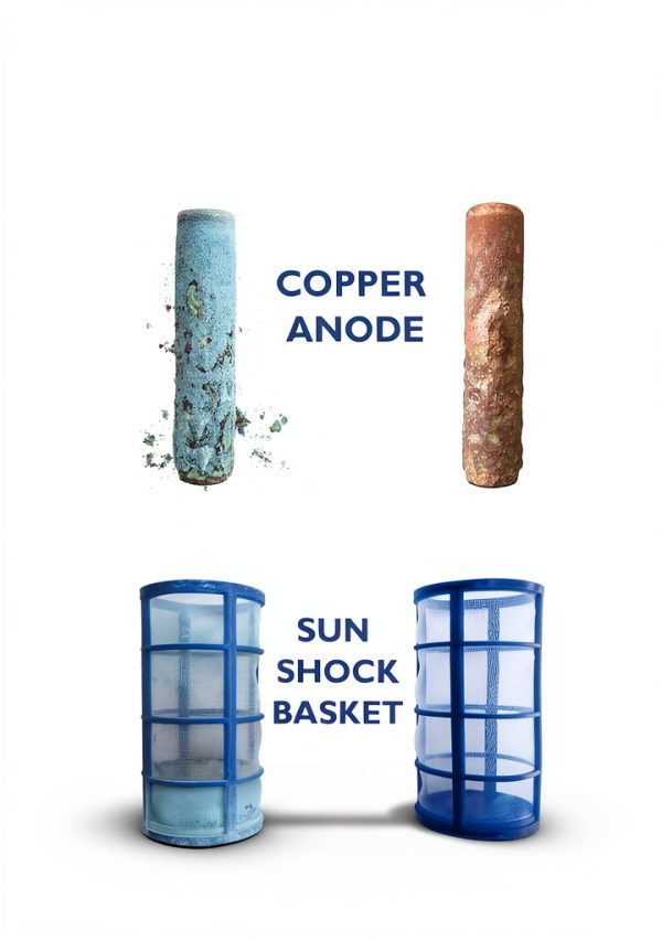 Copper Anode, Basket, and Coil Cleaner - Easy to Use, Prolongs The Electrode (8oz) - Cleans Your Solar Pool Ionizer's Basket and Electrode, All at Once - Sun Shock Soak and Rinse-1