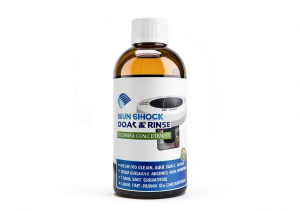 Copper Anode, Basket, and Coil Cleaner - Easy to Use, Prolongs The Electrode (8oz) - Cleans Your Solar Pool Ionizer's Basket and Electrode, All at Once - Sun Shock Soak and Rinse-8