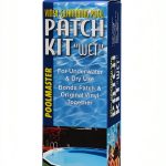 Poolmaster Vinyl Liner Repair Kit Wet or Dry Patch 4 oz Adhesive-0