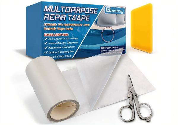 4 in x 7 ft Roll Air Mattress Patch Kit Paistely Underwater Repair-0